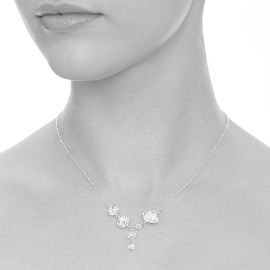 Cornish Seawater Textured Organic Asymmetric Necklace